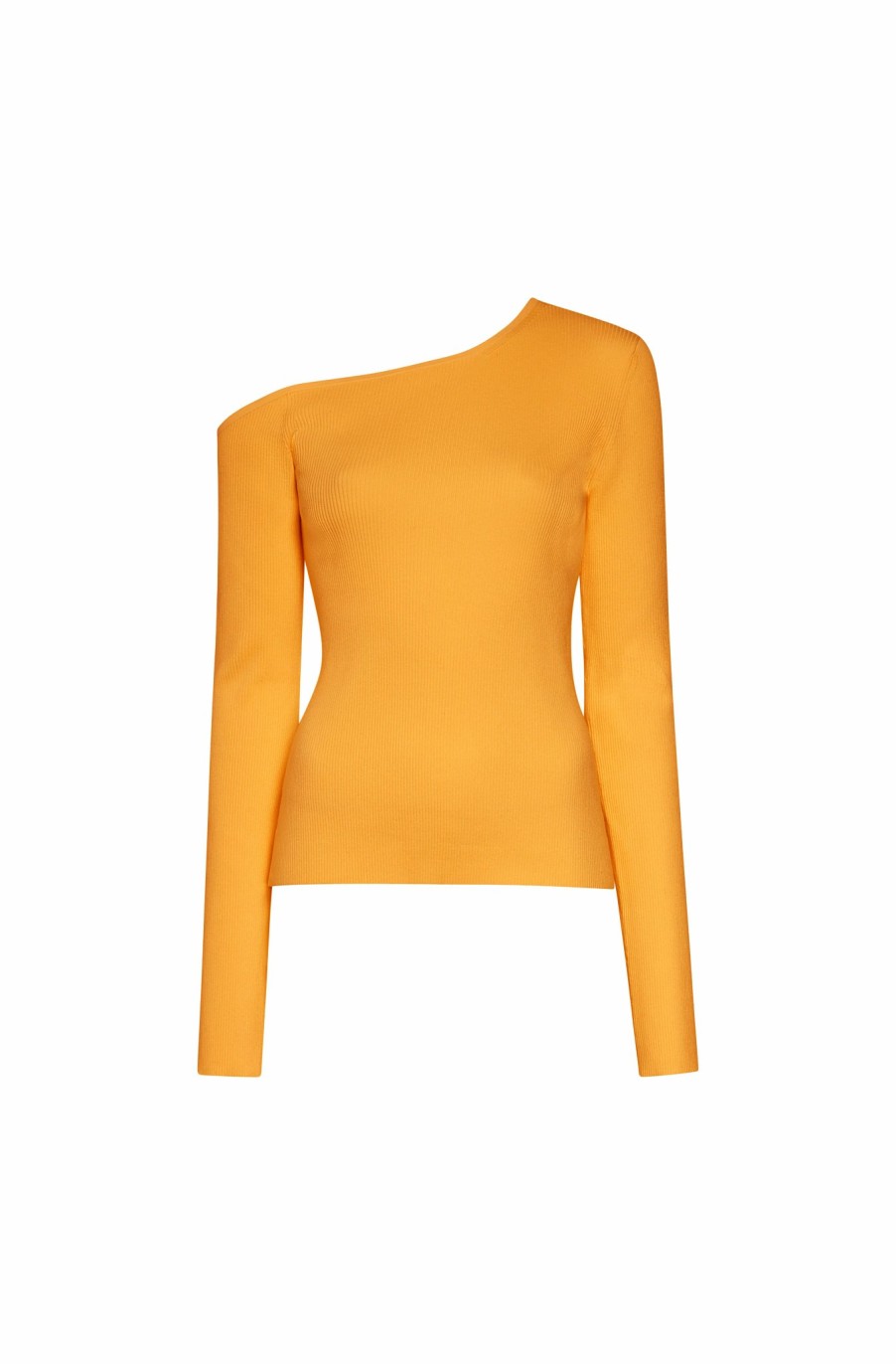 Tops LAPOINTE | Viscose One Shoulder Top Burnt Orange