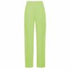 Bottoms LAPOINTE | Matte Crepe Round Leg Trouser Lime