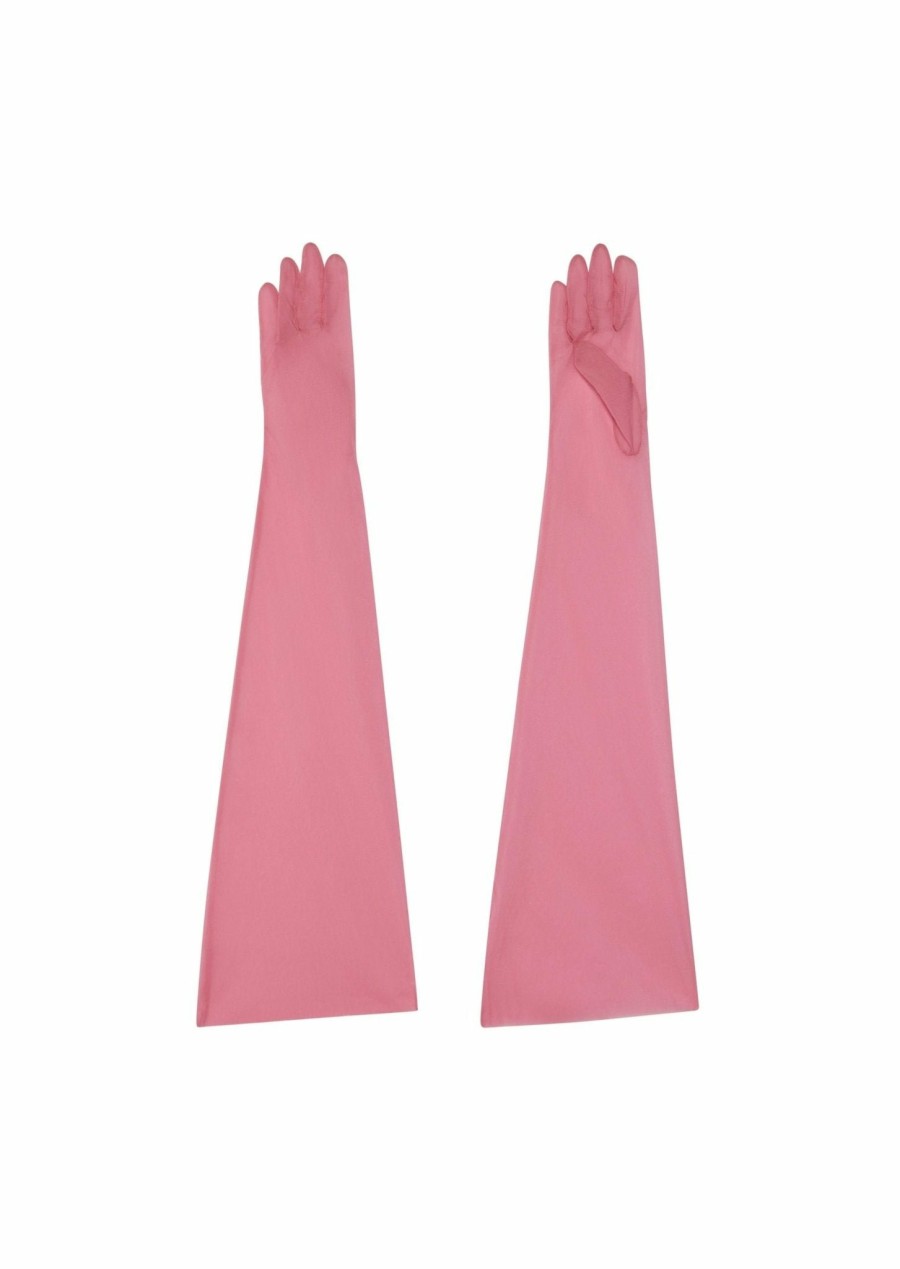 Accessories LAPOINTE | Organza Gloves Rouge