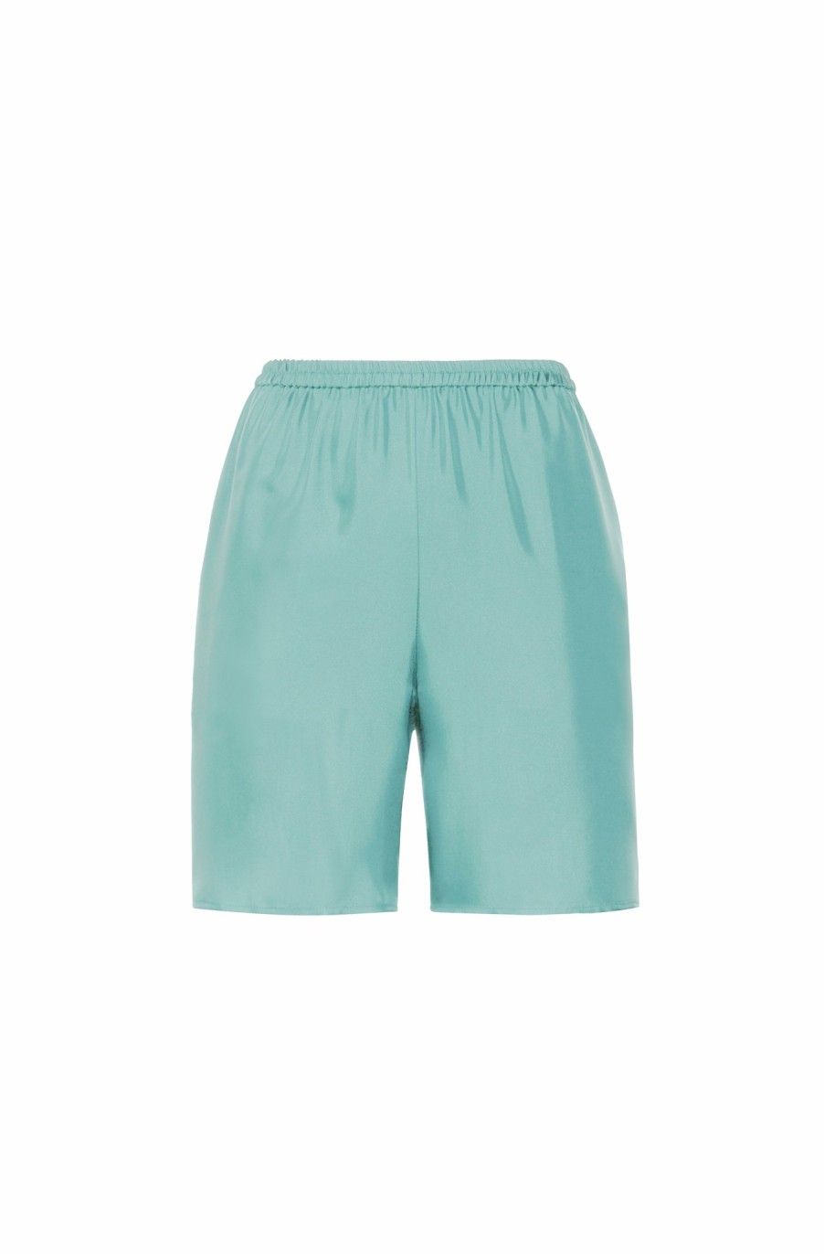 Bottoms LAPOINTE | Silky Twill Cropped Short Aqua