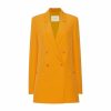 Jackets LAPOINTE | Matte Crepe Double Breasted Blazer Burnt Orange