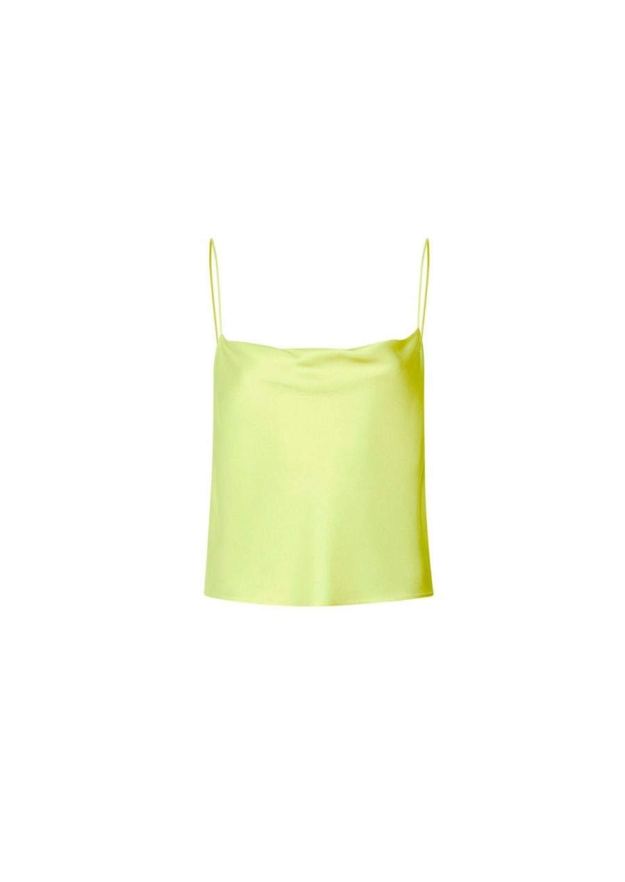 Tops LAPOINTE | Satin Bias Cami Lime