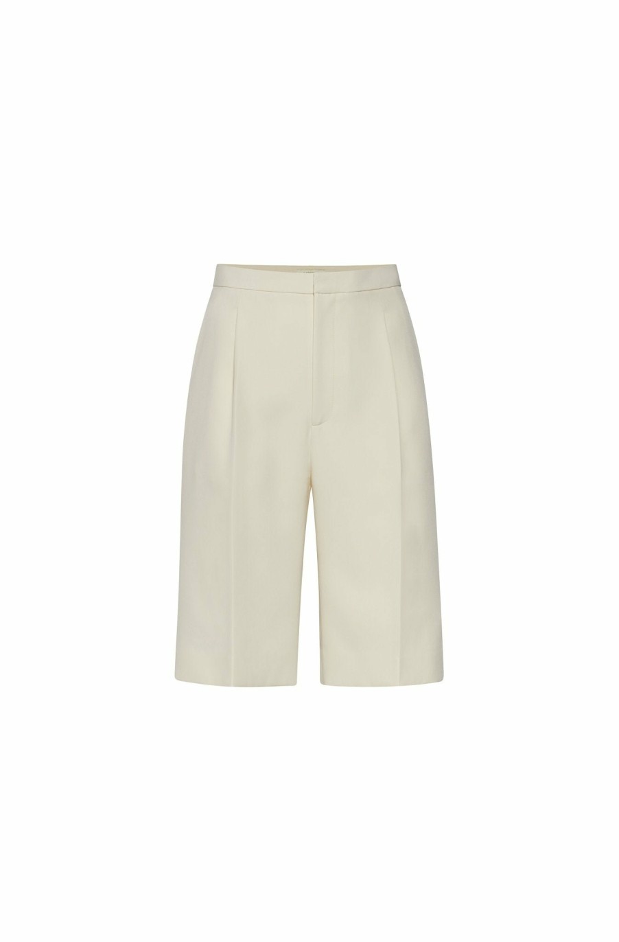 Bridal|Bottoms LAPOINTE | Matte Crepe Relaxed Short Cream