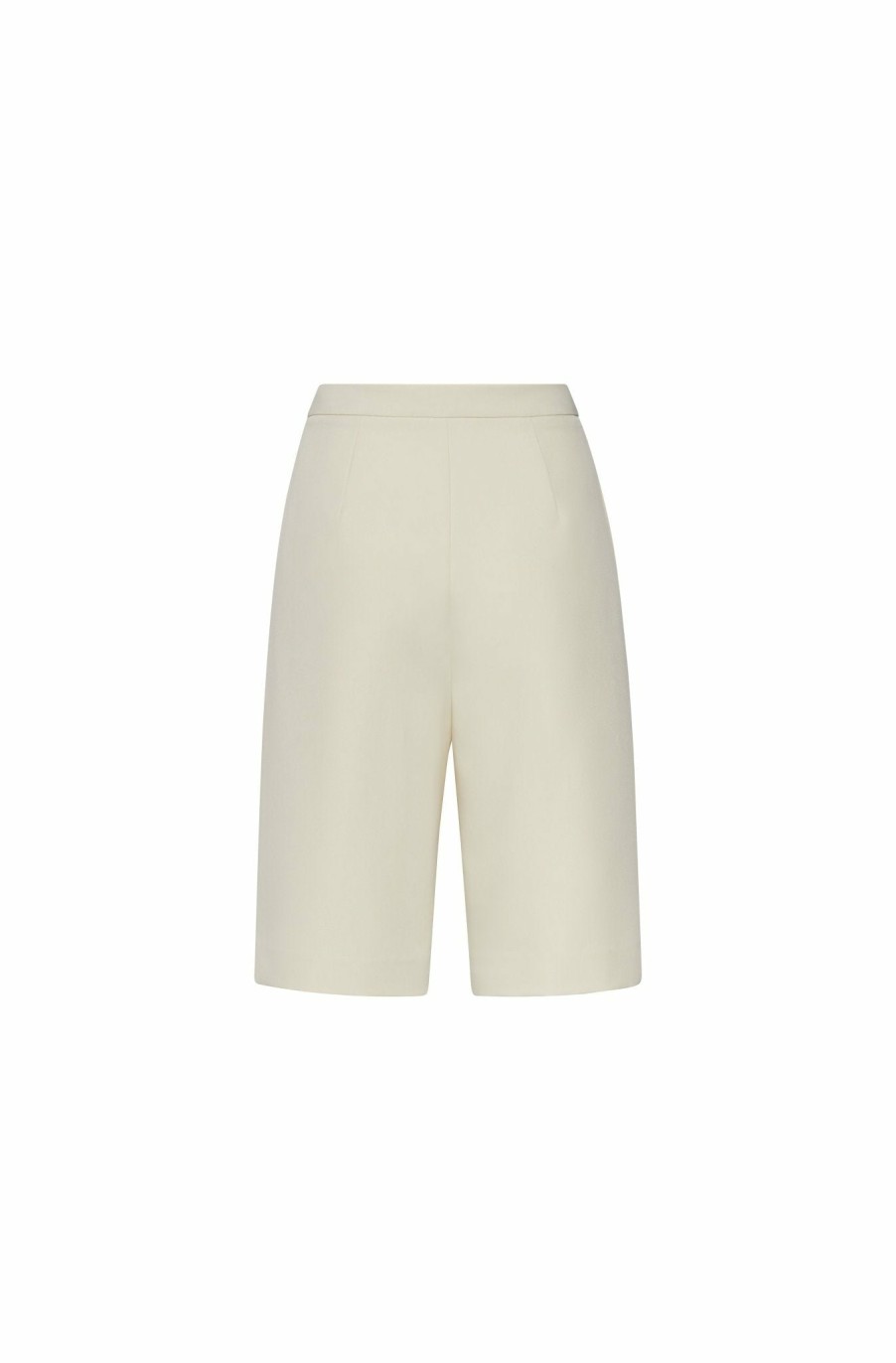 Bridal|Bottoms LAPOINTE | Matte Crepe Relaxed Short Cream