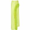 Feathers|Bottoms LAPOINTE | Feather Asymmetrical Skirt Lime