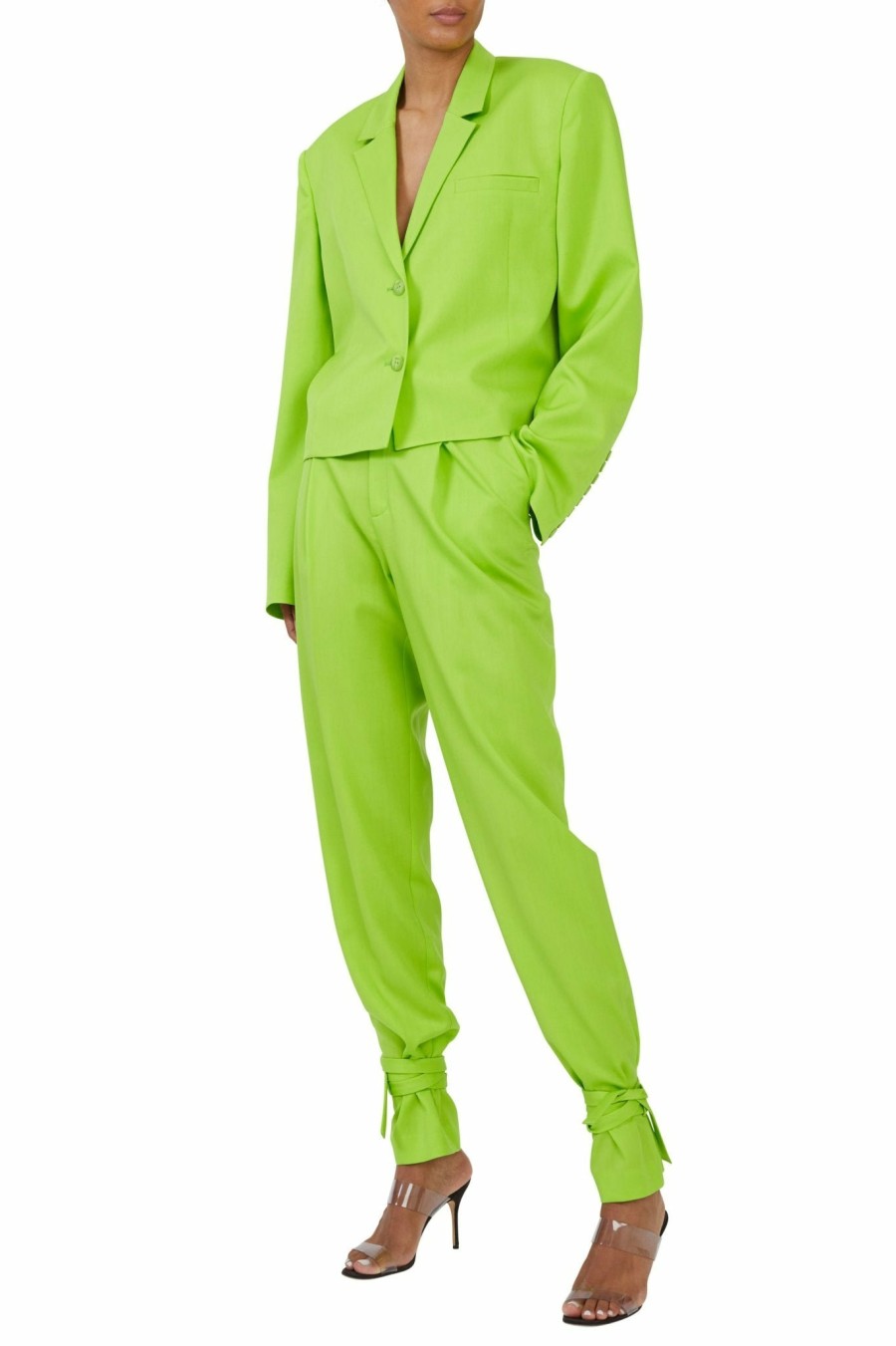 Jackets LAPOINTE | Lightweight Wool Boxy Blazer Neon Green