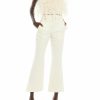 Bridal|Bottoms LAPOINTE | Matte Crepe High Waisted Cropped Flare Pant Cream