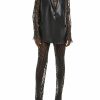 Jackets LAPOINTE | Faux Leather Mesh Blazer Black