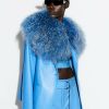 Accessories|Feathers LAPOINTE | Mongolian Collar Sky Blue