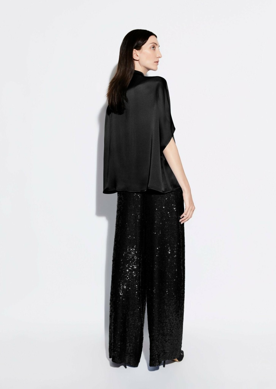 Bottoms LAPOINTE | Sequin Relaxed Trouser Black