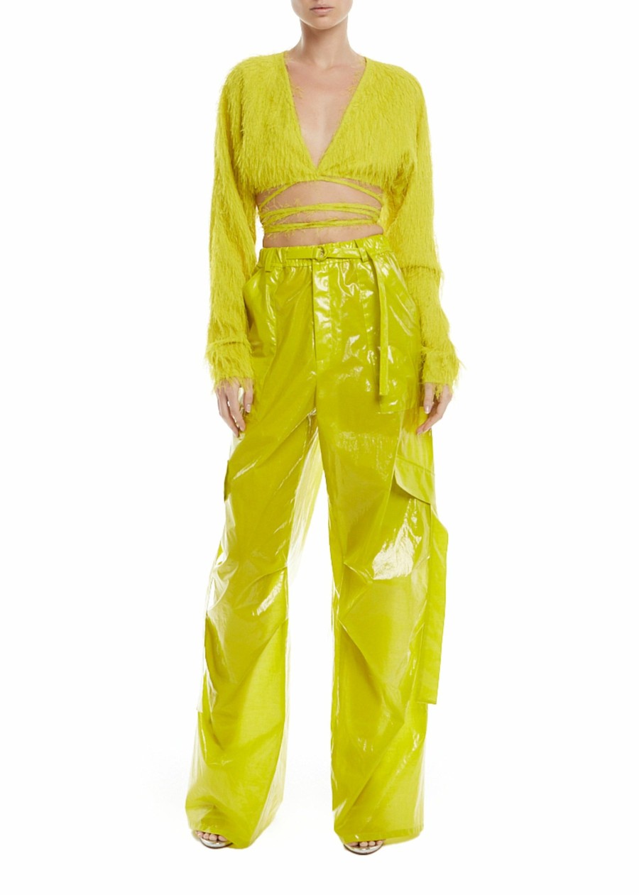 Bottoms LAPOINTE | Laminated Utility Pant Chartreuse