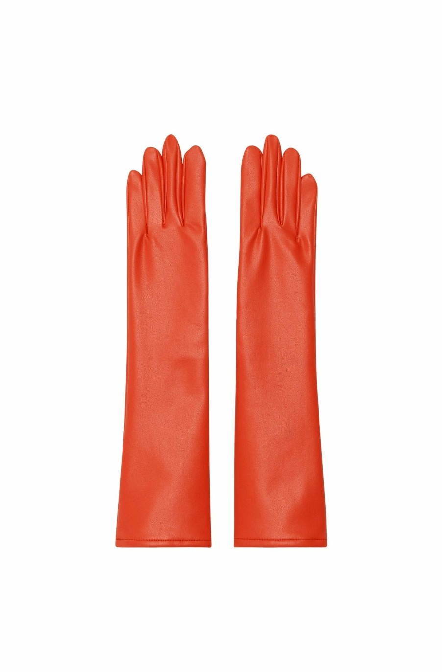 Accessories LAPOINTE | Faux Leather Gloves Poppy