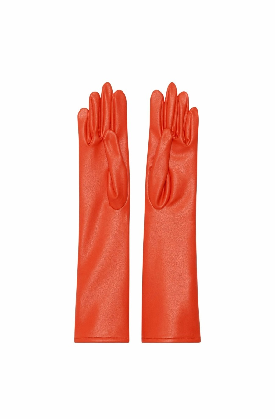 Accessories LAPOINTE | Faux Leather Gloves Poppy