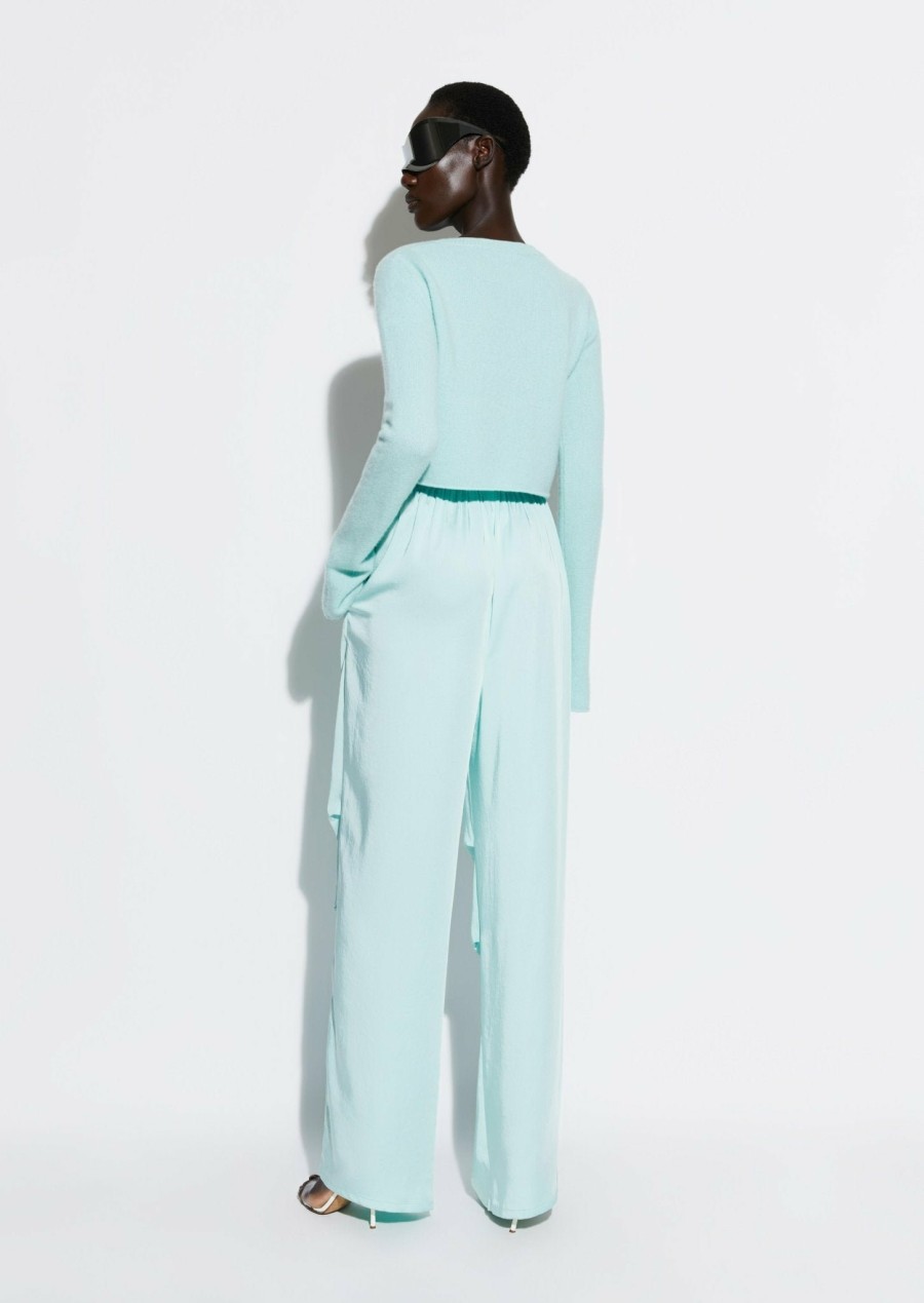 Bottoms LAPOINTE | Satin Bungee Pant Seafoam