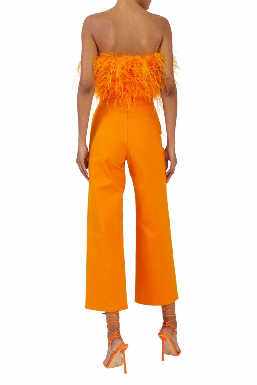 Feathers|Tops LAPOINTE | Feather Tube Top Tangerine