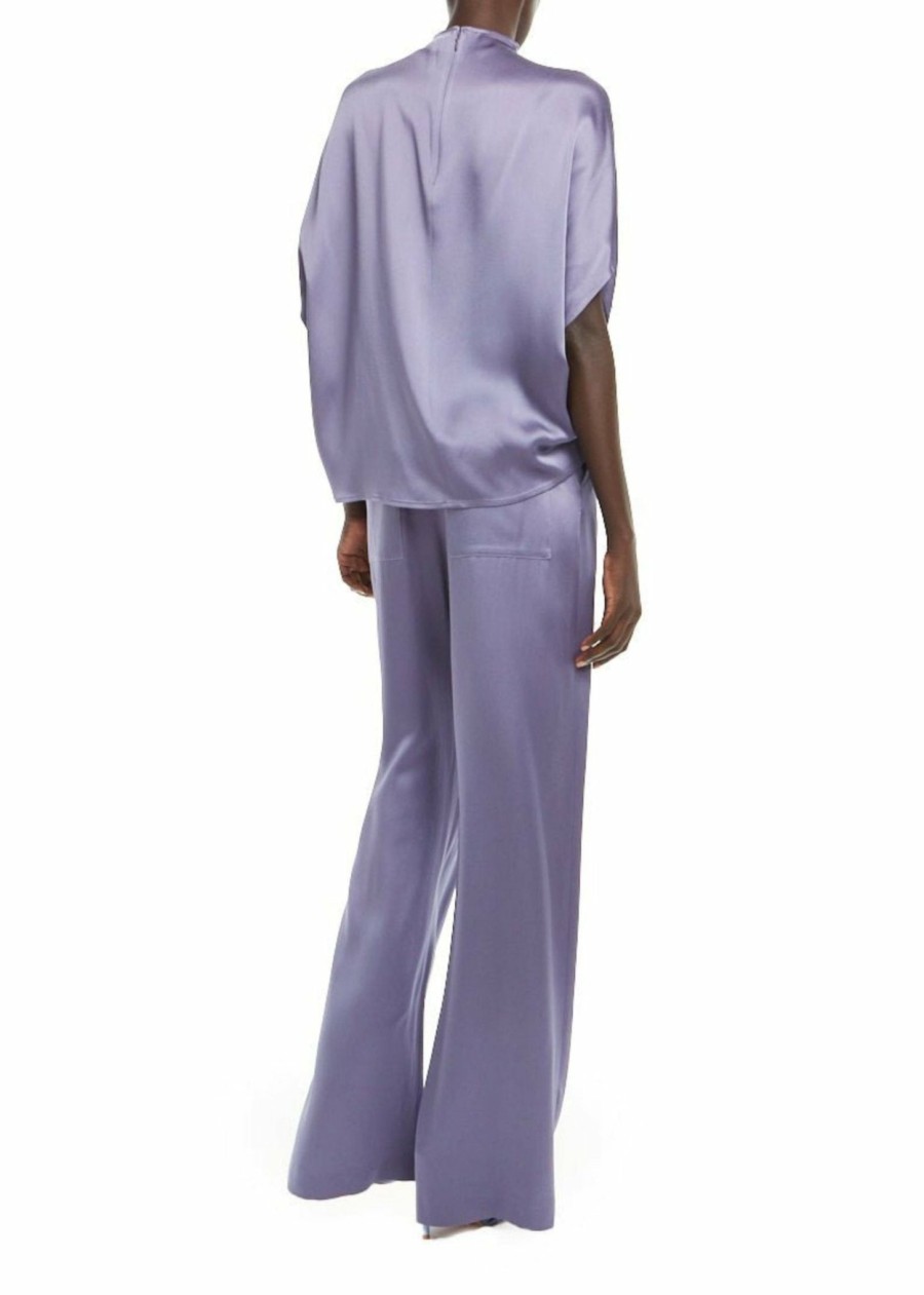 Tops LAPOINTE | Satin Cape Tee Lavender