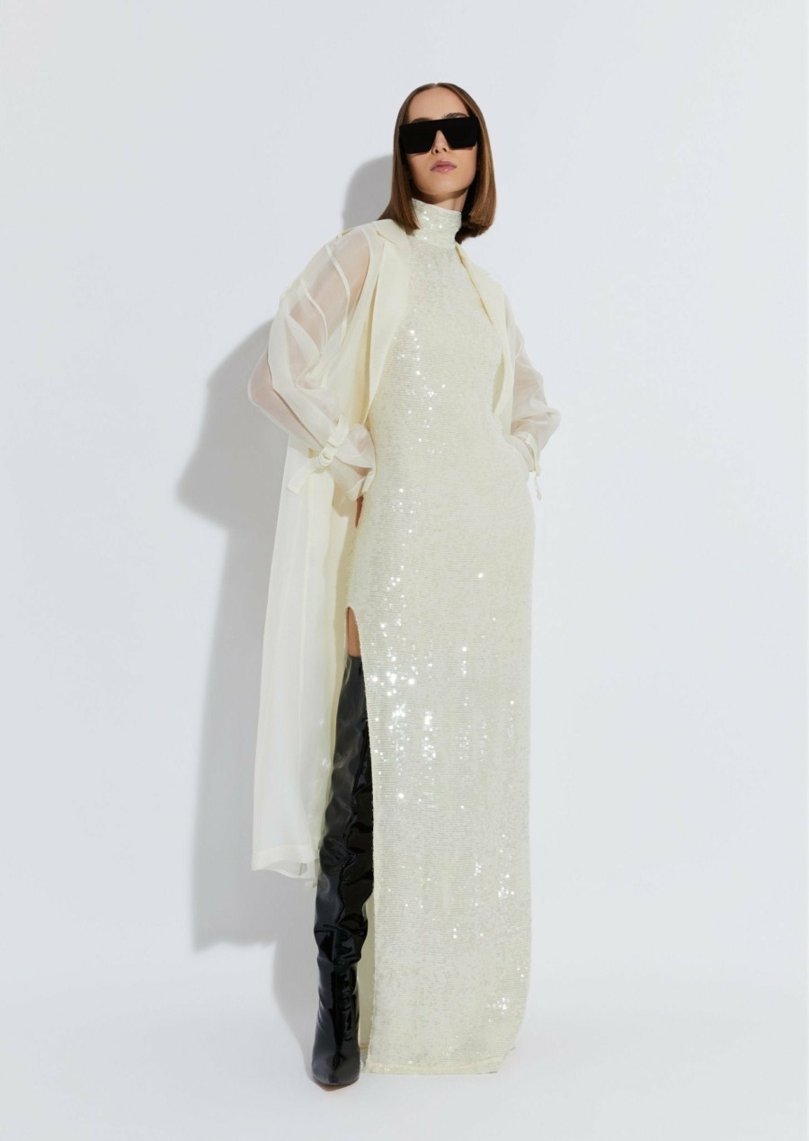 Bridal|Outerwear LAPOINTE | Organza Trench Cream