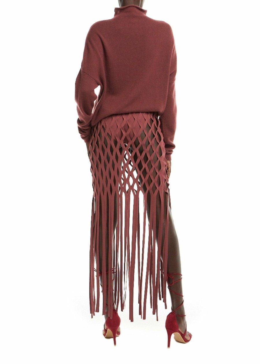 Knitwear|Tops LAPOINTE | Airy Cashmere Silk Turtleneck Merlot