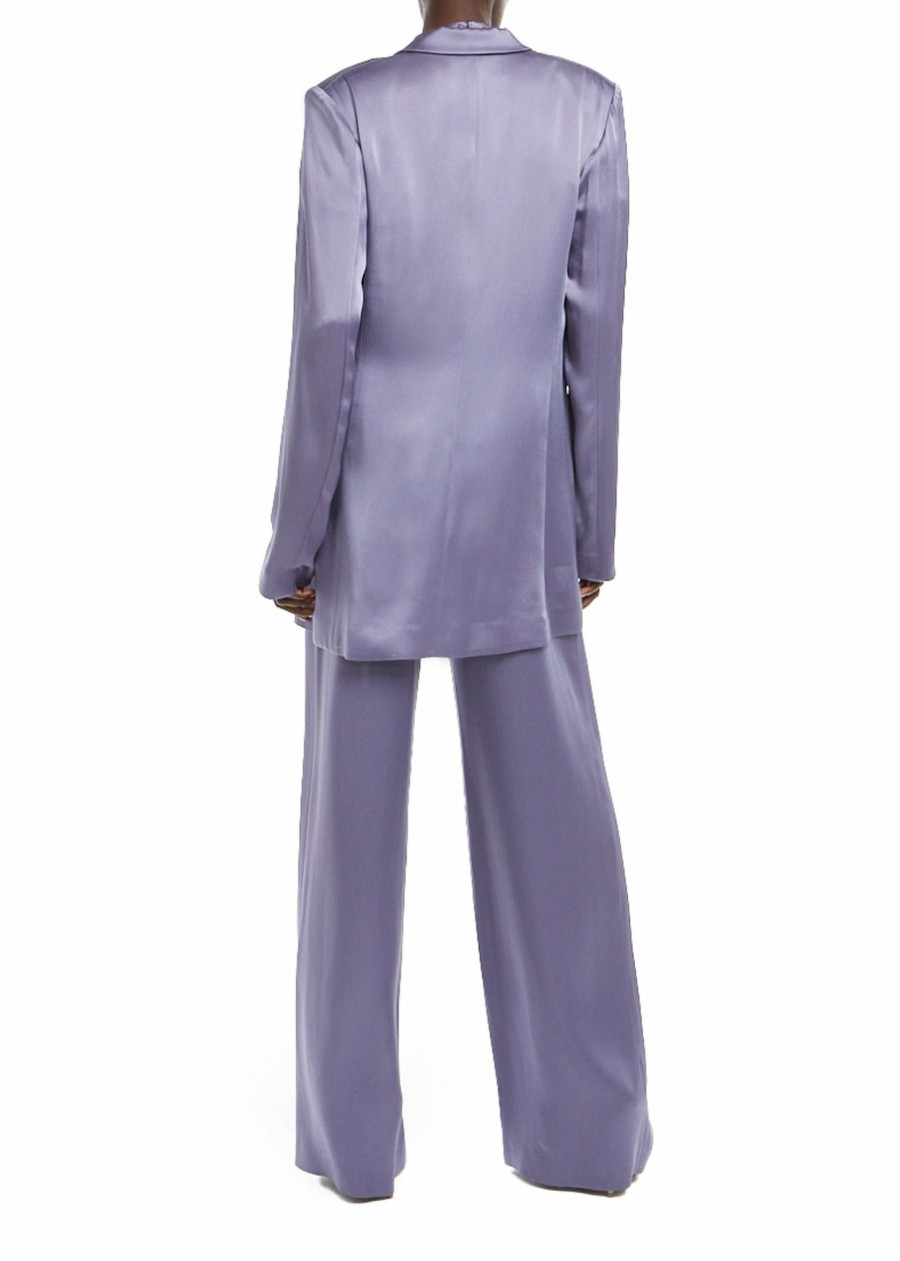 Jackets LAPOINTE | Satin Single Breasted Blazer Lavender