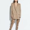 Jackets LAPOINTE | Wool Double Breasted Blazer Taupe