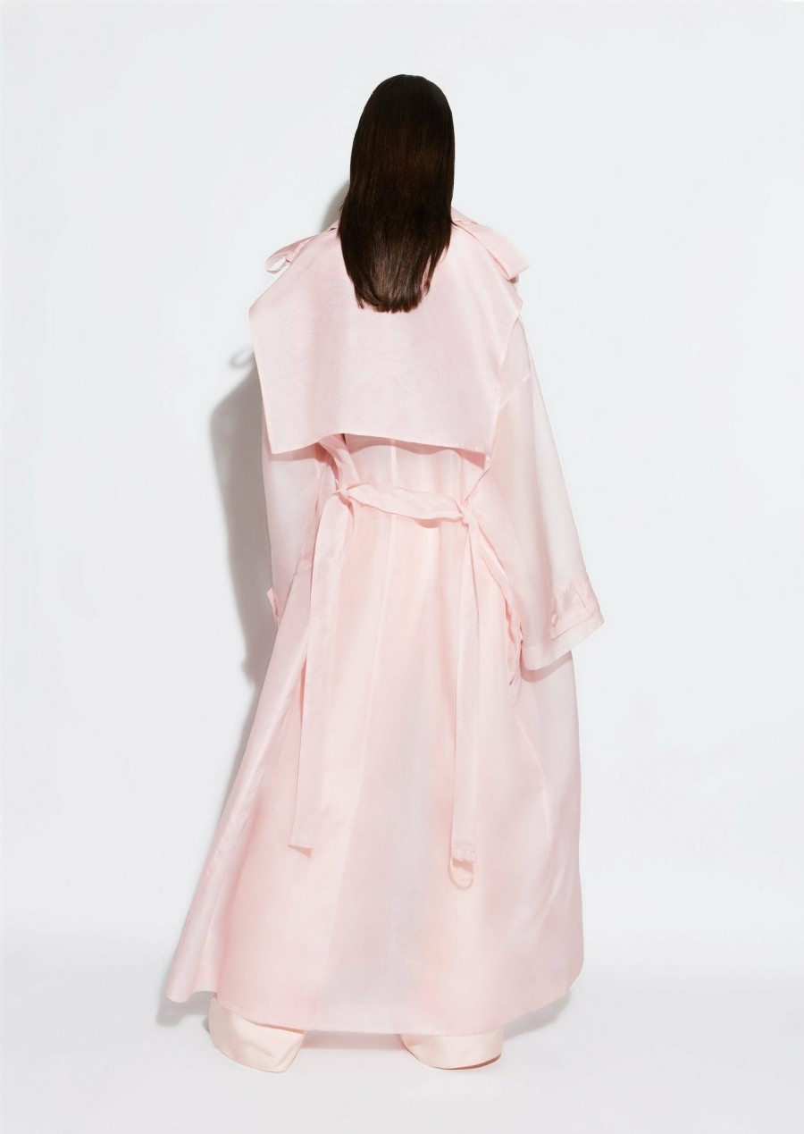 Outerwear LAPOINTE | Organza Trench Light Pink