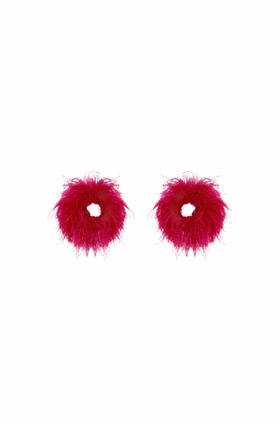 Accessories|Feathers LAPOINTE | Feather Cuffs Cerise