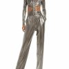 Tops LAPOINTE | Shiny Jersey Turtleneck Bodysuit Steel