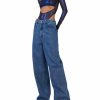 Bottoms LAPOINTE | Vintage Denim Slouchy Pant Washed Denim