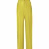 Bottoms LAPOINTE | Sheer Cupro Relaxed Pleated Pant Chartreuse