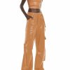 Bottoms LAPOINTE | Faux Leather Utility Pant Sienna