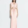 Dresses LAPOINTE | Satin Shirred Dress Light Pink