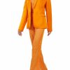 Jackets LAPOINTE | Satin Broad Shoulder Blazer Tangerine