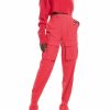 Bottoms LAPOINTE | Windbreaker Ankle Strap Pant Cerise