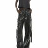 Bottoms LAPOINTE | Faux Leather Utility Pant Black