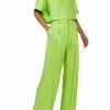 Tops LAPOINTE | Silky Twill Cropped Tee Neon Green