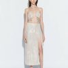 Bottoms LAPOINTE | Sequin Skirt With Slit Gray