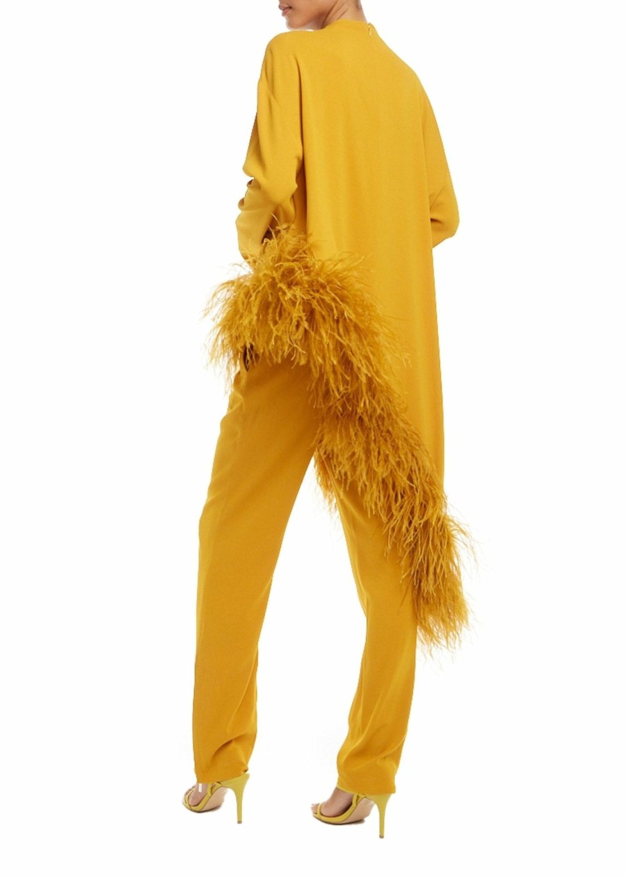 Bottoms LAPOINTE | Crepe Tailored Pant Mustard