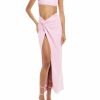 Bottoms LAPOINTE | Faux Leather Sarong Blossom