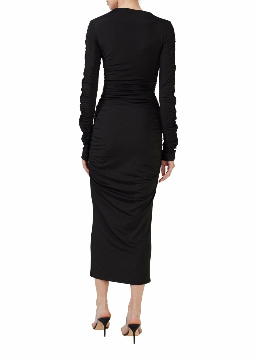 Dresses LAPOINTE | Jersey Drawstring Dress Black