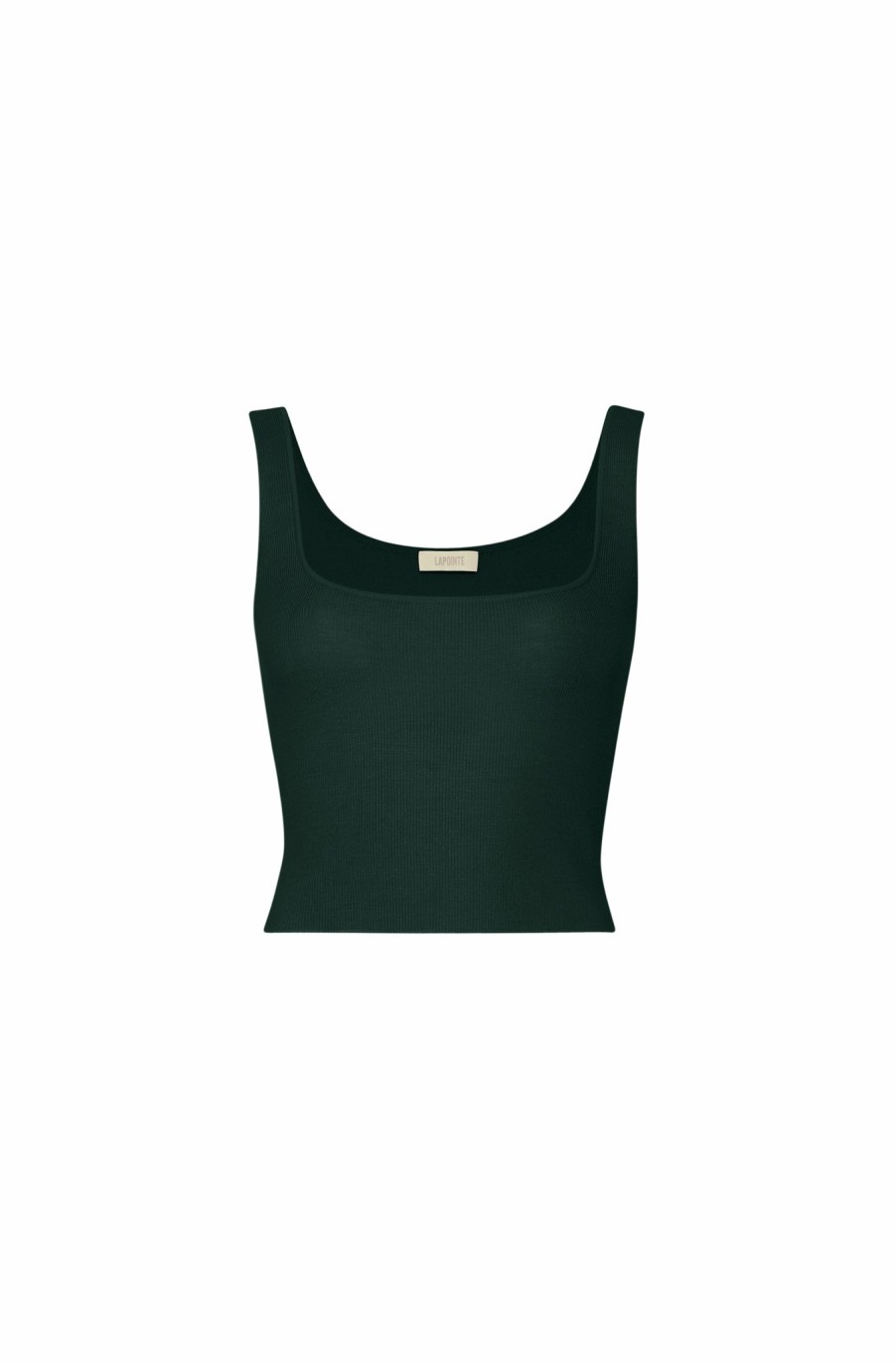 Knitwear|Tops LAPOINTE | Merino Wool Crop Tank Forest