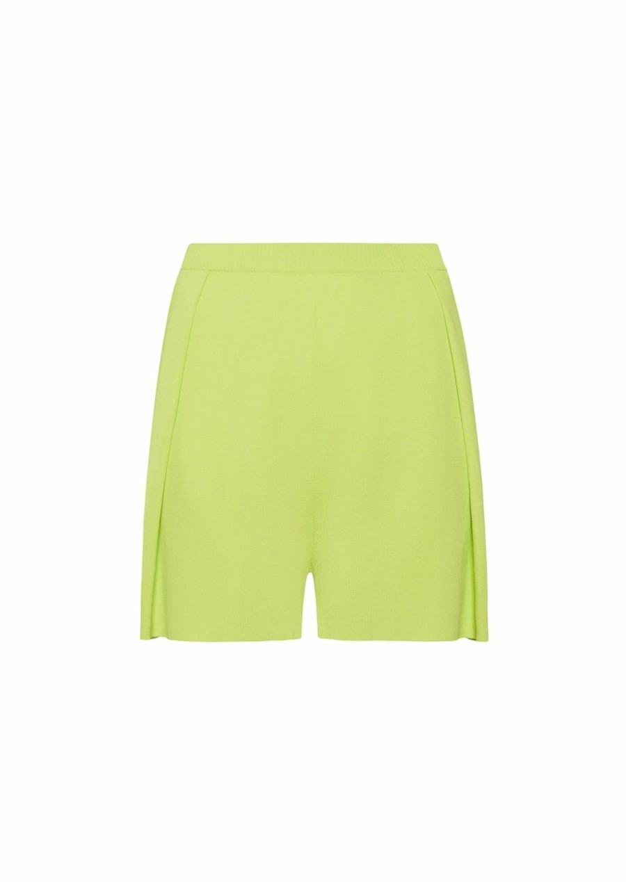 Bottoms LAPOINTE | Lightweight Pleated Shorts Lime