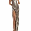 Tops LAPOINTE | Shiny Jersey Bodysuit Steel