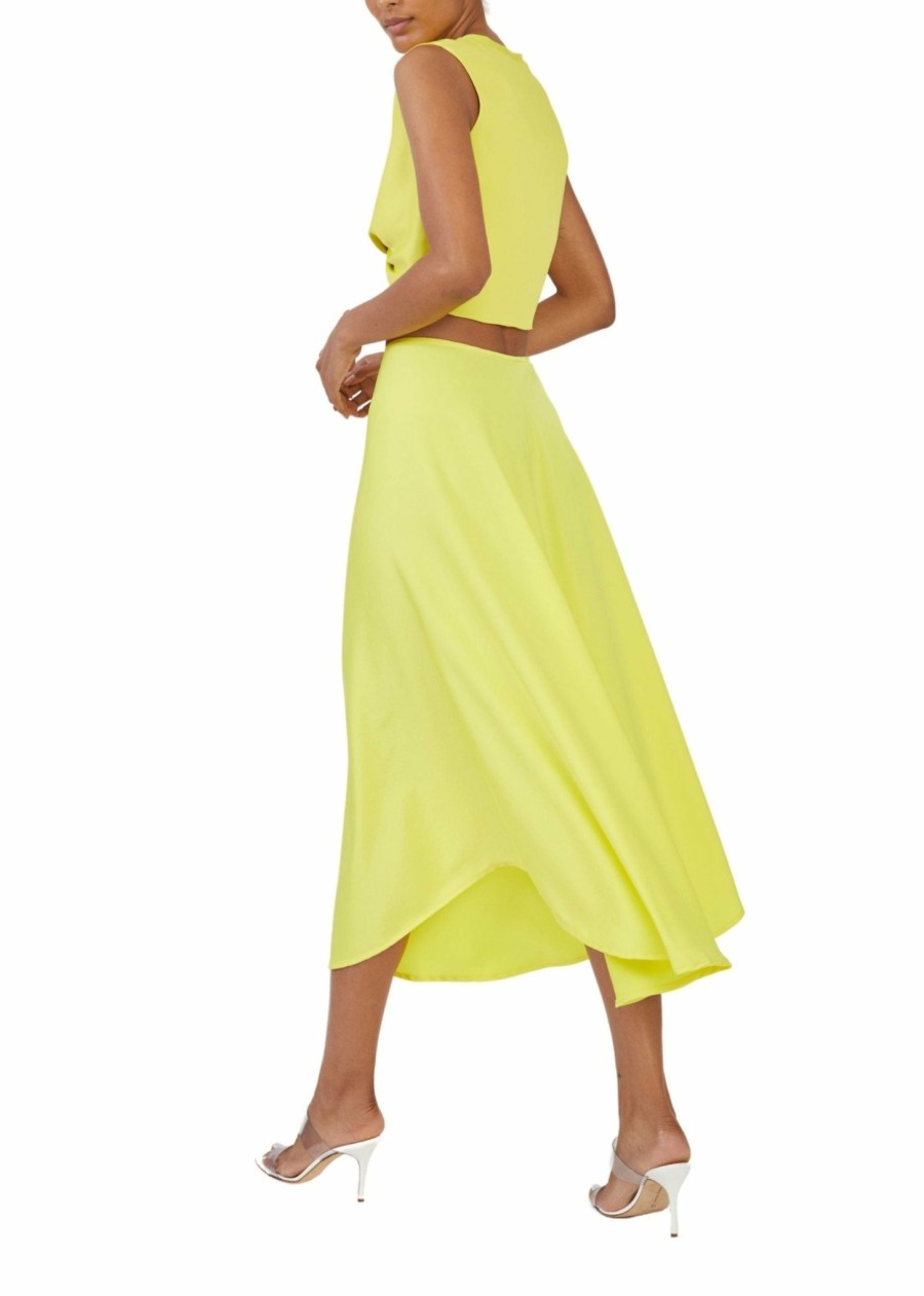 Bottoms LAPOINTE | Satin Handkerchief Skirt Sunglow