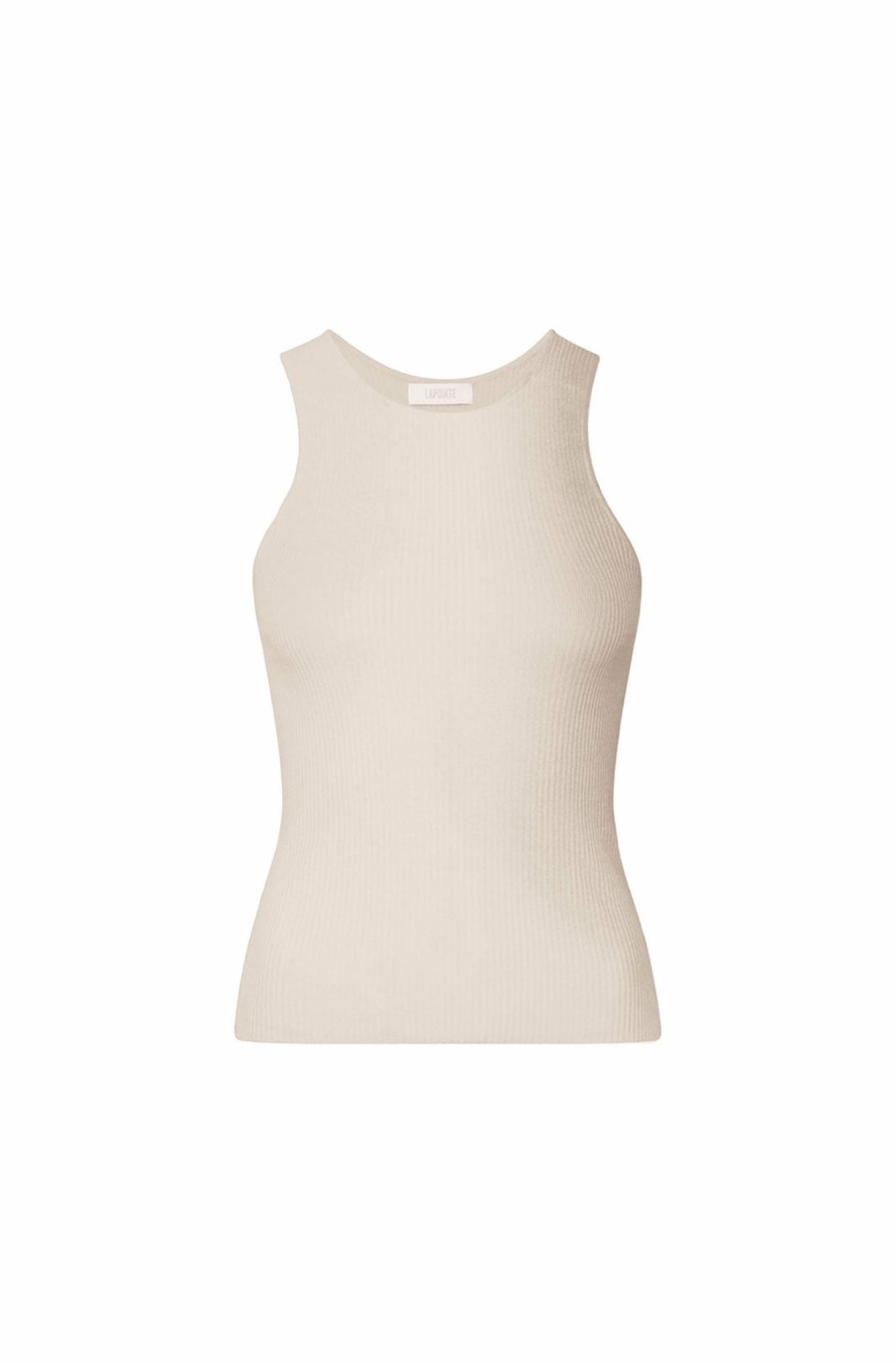 Knitwear|Tops LAPOINTE | Lightweight Cashmere Silk Tank Cream