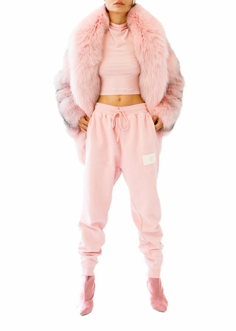 Bottoms LAPOINTE | Lapointe X Jonboy Cotton Sweatpant Faded Pink