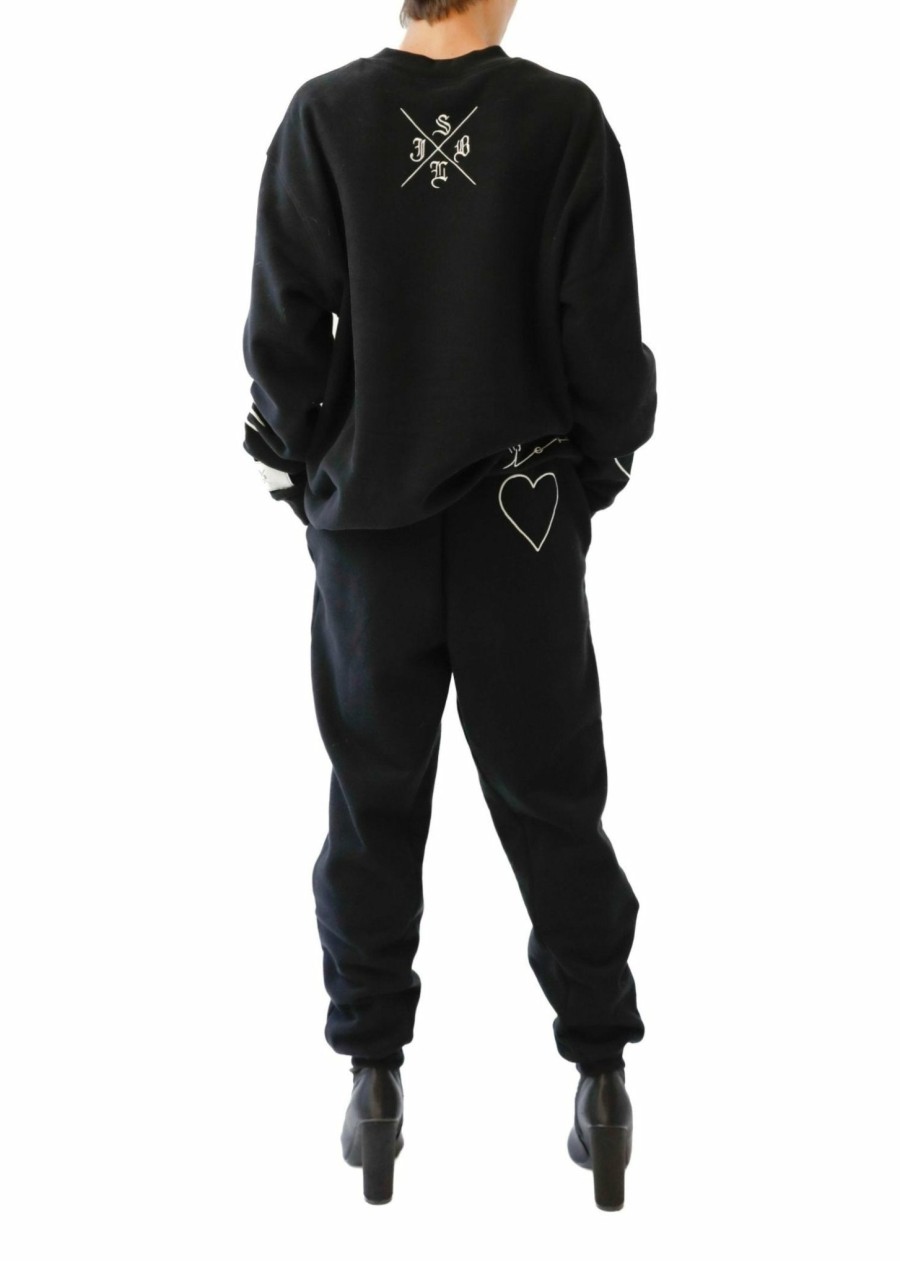 Bottoms LAPOINTE | Lapointe X Jonboy Cotton Sweatpant Black