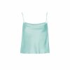 Tops LAPOINTE | Silky Twill Bias Cami Aqua