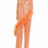 Tops LAPOINTE | Sequin Asymmetric Feather Tunic Coral