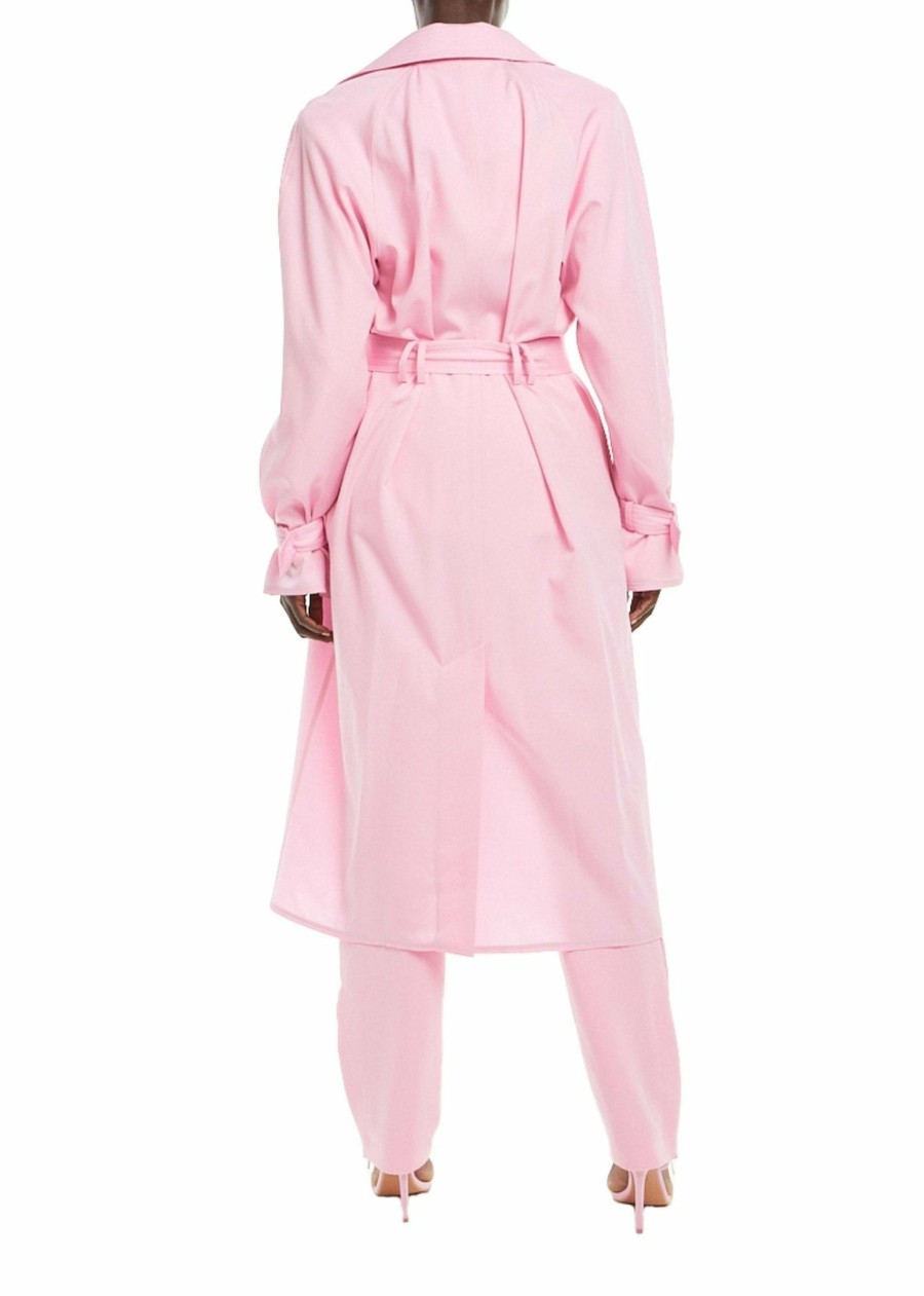 Outerwear LAPOINTE | Wool Belted Trench Coat Blossom