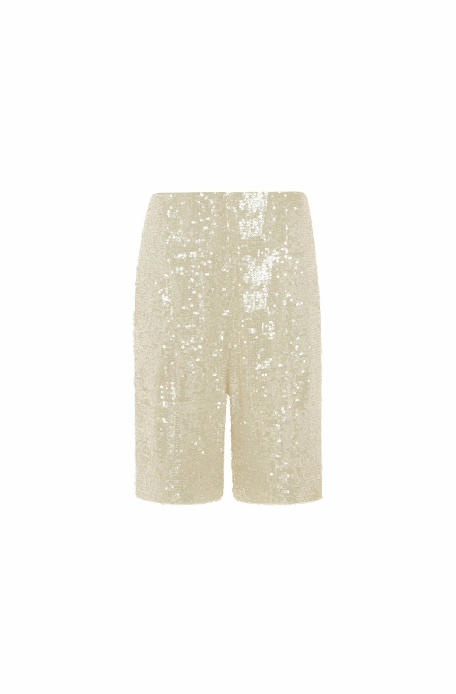 Bridal|Bottoms LAPOINTE | Sequin High Waisted Short Cream